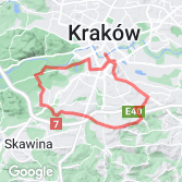 Mapa Szlak Twierdzy Kraków Pd